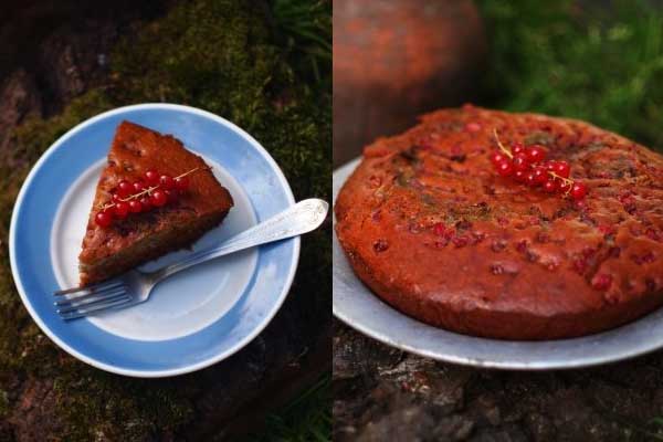 Сметанный кекс с красной смородиной фото рецепты десертов