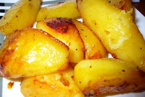 Картофель, запеченный в духовке по-простому фото рецепты гарниров