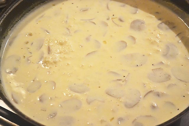 Сливочно сырный соус с грибами фото рецепт соуса
