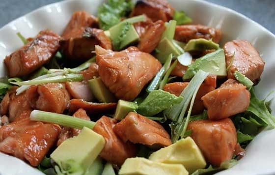 Салат с лососем и авокадо фото рецепт рыбы и морепродуктов