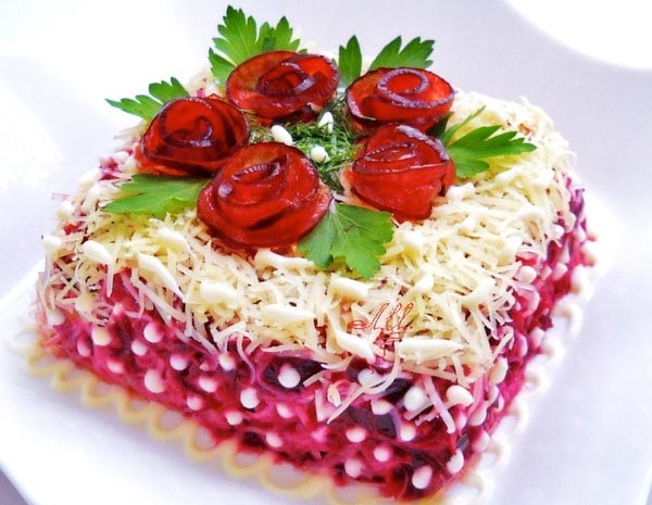 Салат «Королевский» фото рецепты салатов