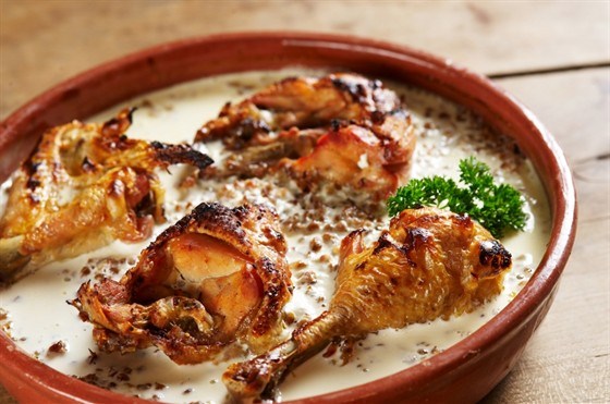 Куриное филе с соусом и гречкой фото рецепта
